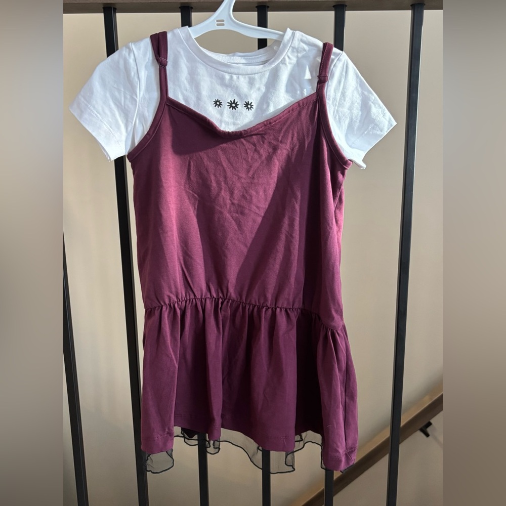2-piece t-shirt and dress set - Girls